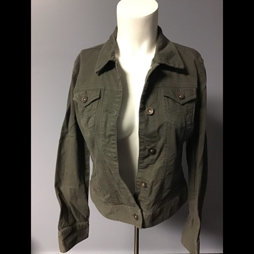 SO juniors Button up gray jacket blazer Medium